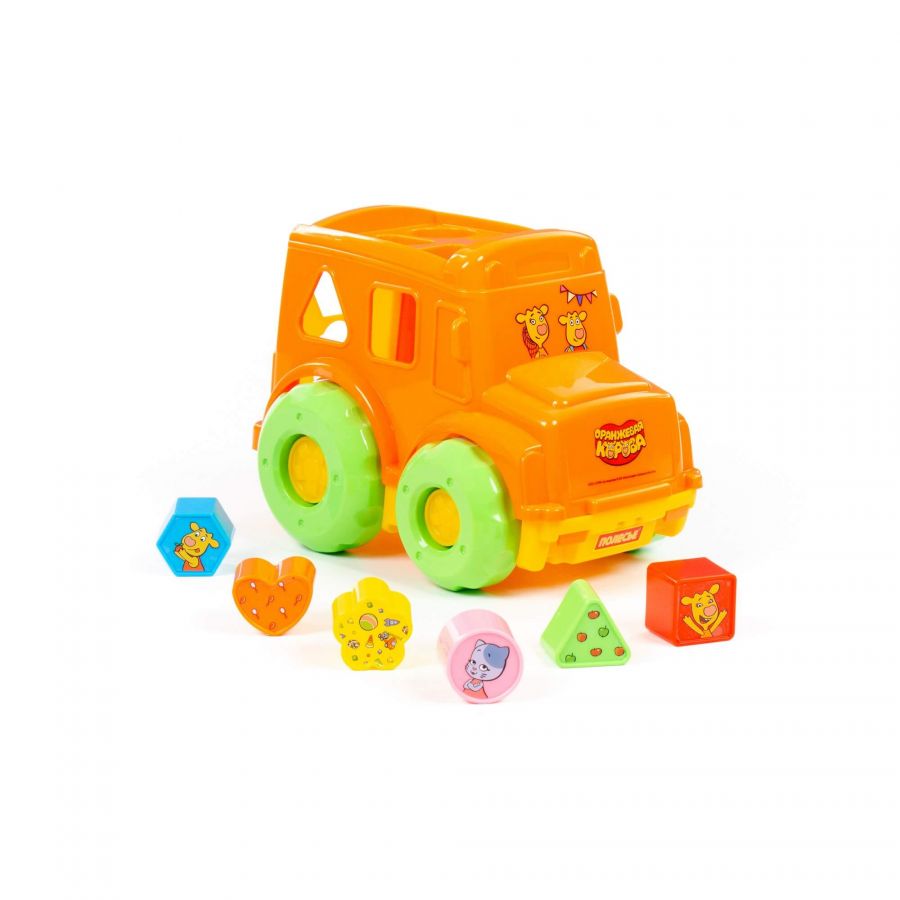 Игрушка развивающая "Оранжевая корова" "Автобус" (в коробке)