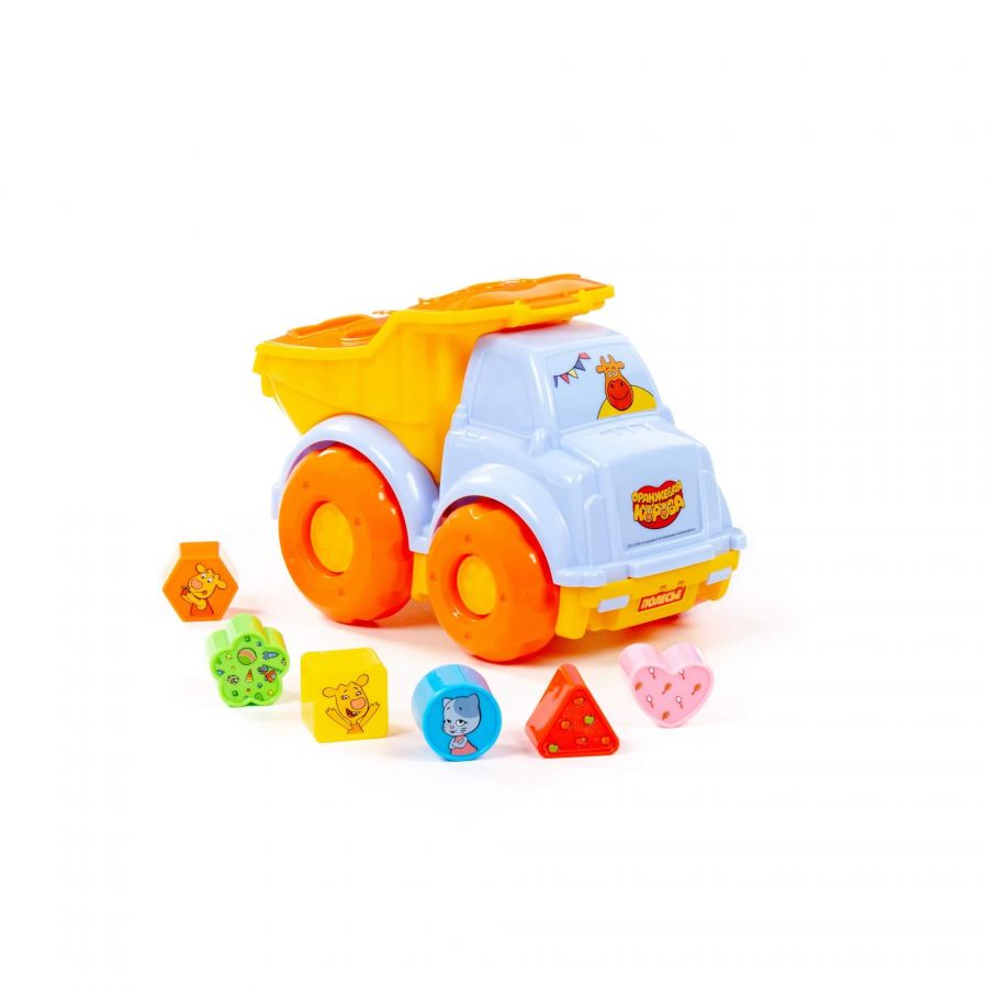 Игрушка развивающая "Оранжевая корова" "Автомобиль-самосвал" (в коробке)