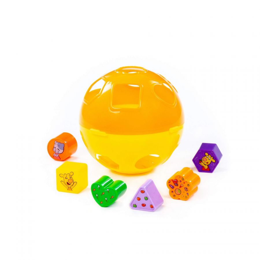 Игрушка развивающая "Оранжевая корова" "Шар" (в сеточке)