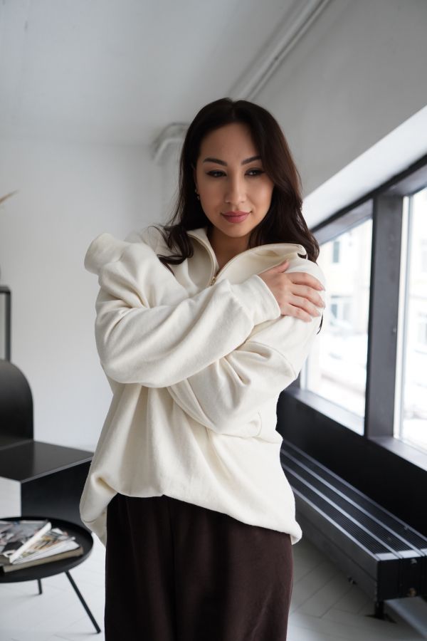 Кофта-анорак из конопли