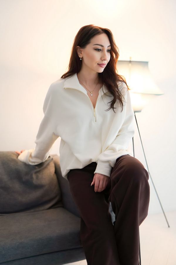 Кофта-анорак из конопли