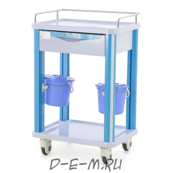 Столик реанимационный, анестезиологический СТ005 (ТМ-005АН-00), тележка медицинская