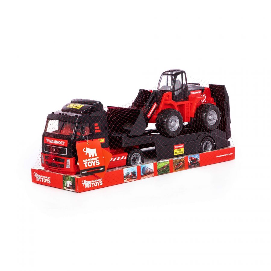204-03 "MAMMOET", автомобиль-трейлер + трактор-погрузчик (в лотке)