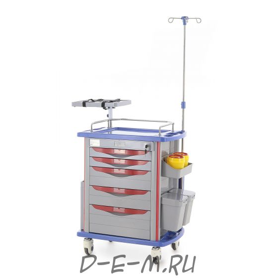 Тележка медицинская MedMos ЕТ750-01 (ТМ-001АН-00)