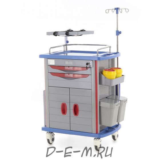 Тележка медицинская MedMos ЕТ750-02 (ТМ-002АН-00)