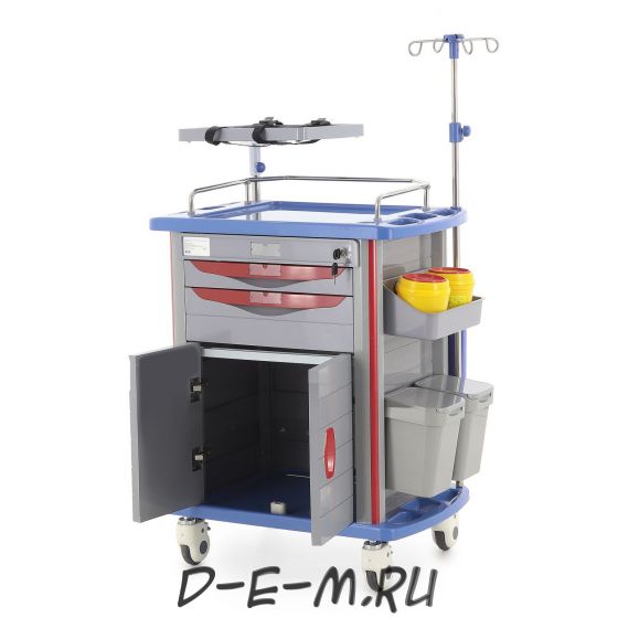 Тележка медицинская MedMos ЕТ750-02 (ТМ-002АН-00)