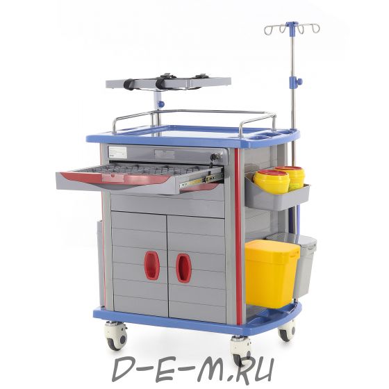 Тележка медицинская MedMos ЕТ850-02 (ТМ-021АН-00)