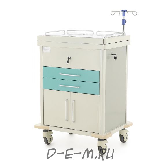Столик реанимационный, анестезиологический ЕТ016 (ТМ-009АН-00), тележка медицинская
