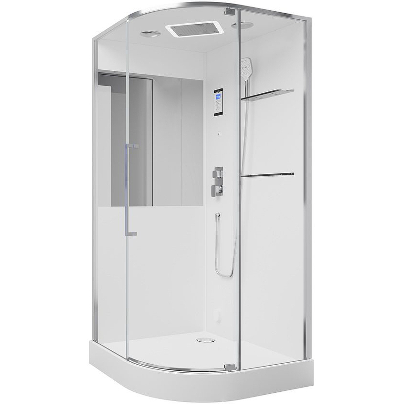 Изображение Душевая кабина Black&White Galaxy G8891 100х100 889100 с паром без гидромассажа