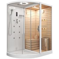 Душевая кабина Cerutti SPA 180х110 LUGANO CT8346 с баней с гидромассажем схема 1