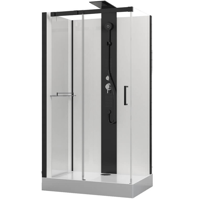 Изображение Душевая кабина Black&White Galaxy 8708000 с гидромассажем