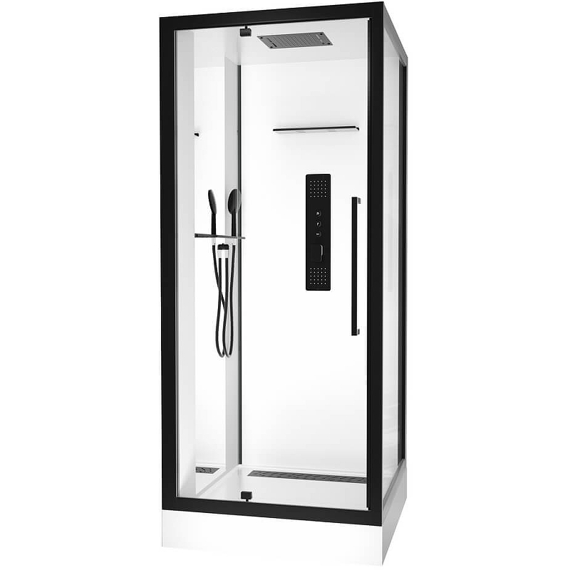 Изображение Душевая кабина Black&White Galaxy 90х90 8022000 с гидромассажем