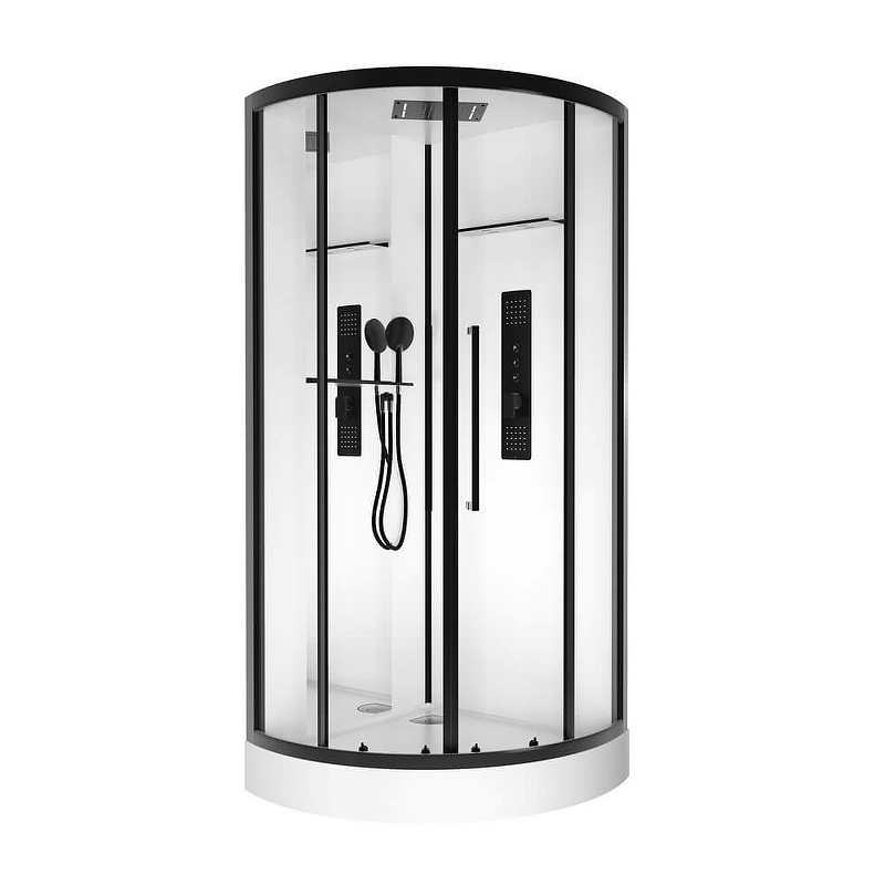 Изображение Душевая кабина Black&White Galaxy 90х90 8021000 с гидромассажем