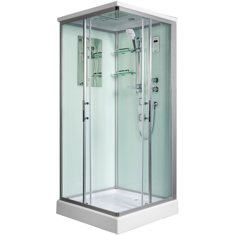 Изображение Душевая кабина WeltWasser WW500 Laine 1004 100x100 10000003269 профиль Хром стекло прозрачное