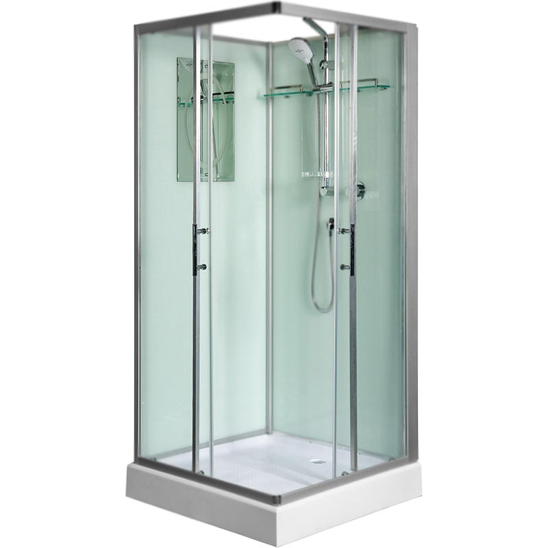 Изображение Душевая кабина WeltWasser WW500 Laine 901 90x90 10000003259 профиль Хром стекло прозрачное