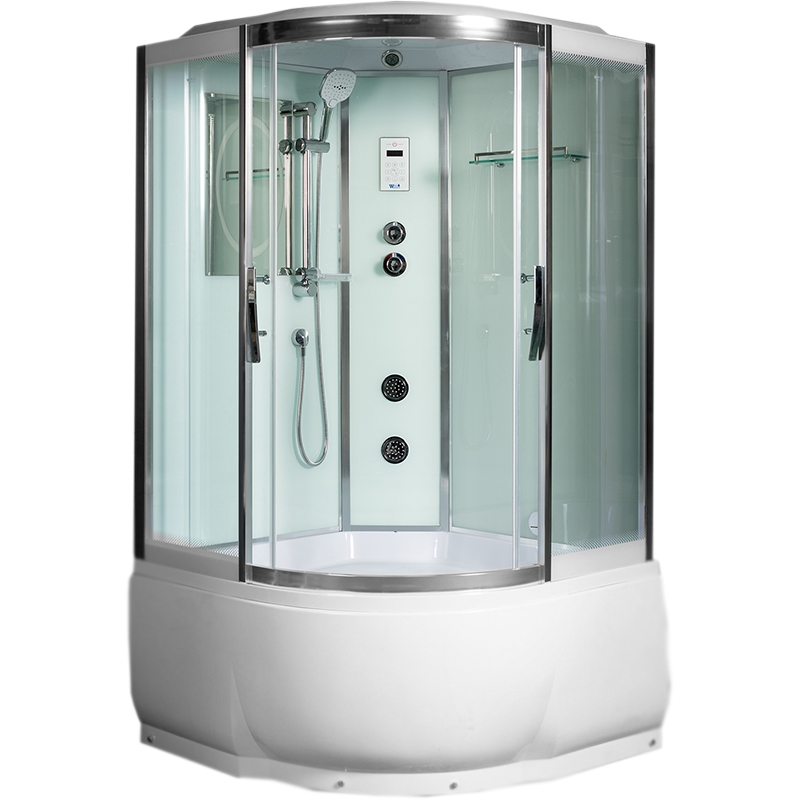 Изображение Душевая кабина WeltWasser WW500 Emmer 11055 110x110 10000003288 профиль Хром стекло прозрачное