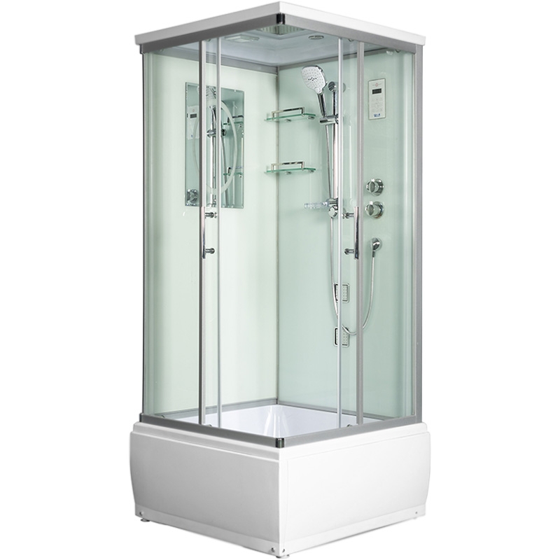 Изображение Душевая кабина WeltWasser WW500 Aller 904 90x90 10000003257 профиль Хром стекло прозрачное