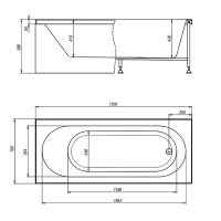 Акриловая ванна Timo Roha 170x70 ROHA1770 без гидромассажа схема 4