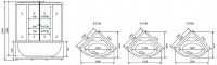 Душевой бокс Timo Lux 135х135 T-7735C с гидромассажем схема 32
