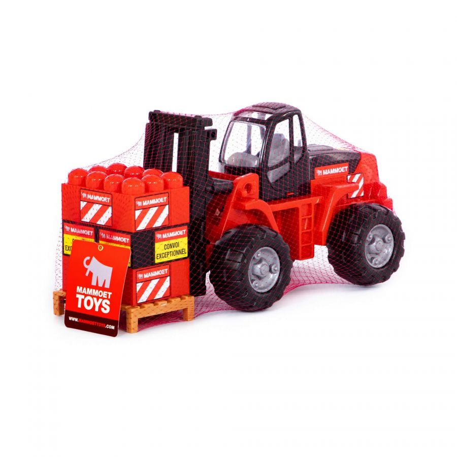 "MAMMOET", автокар + конструктор (15 элементов) (в сеточке)
