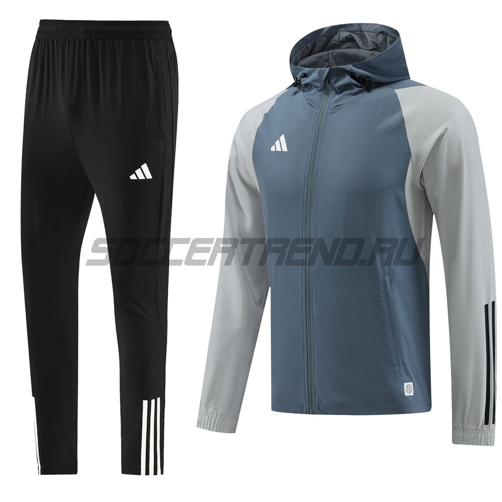 Спортивный костюм с капюшоном Adidas(серый) 23/24