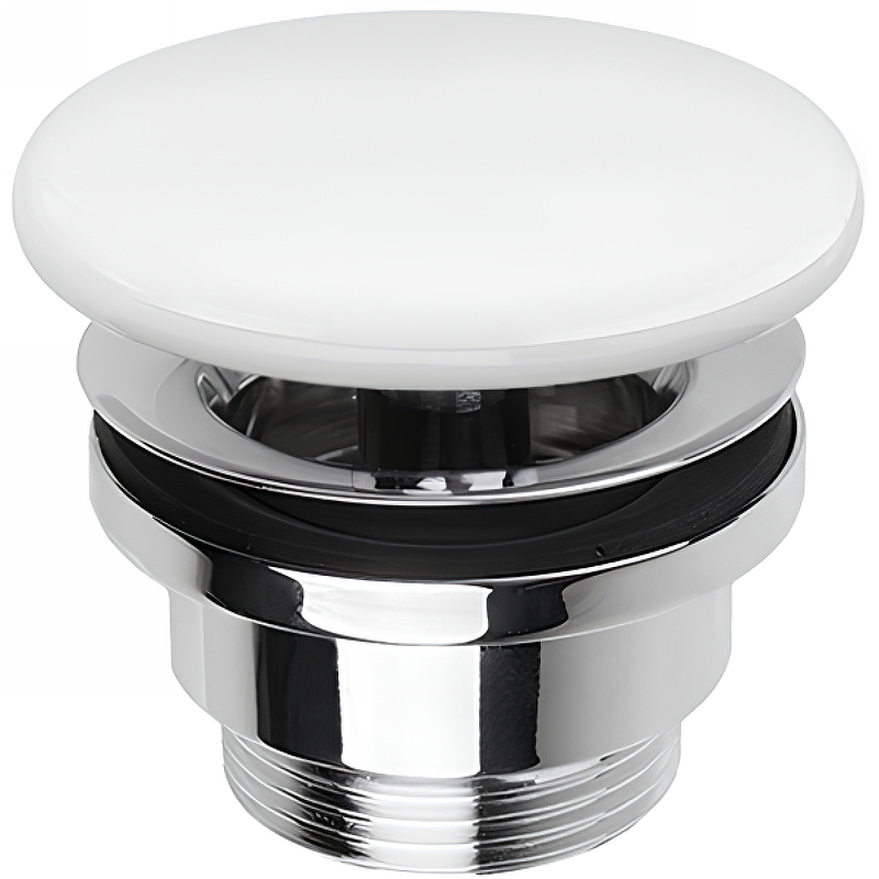 Изображение Донный клапан Simas PLCE bi matt click-clack Белый матовый