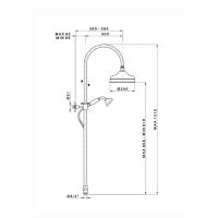 Душевая стойка Nicolazzi Doccia 5712WSBZ20 схема 2