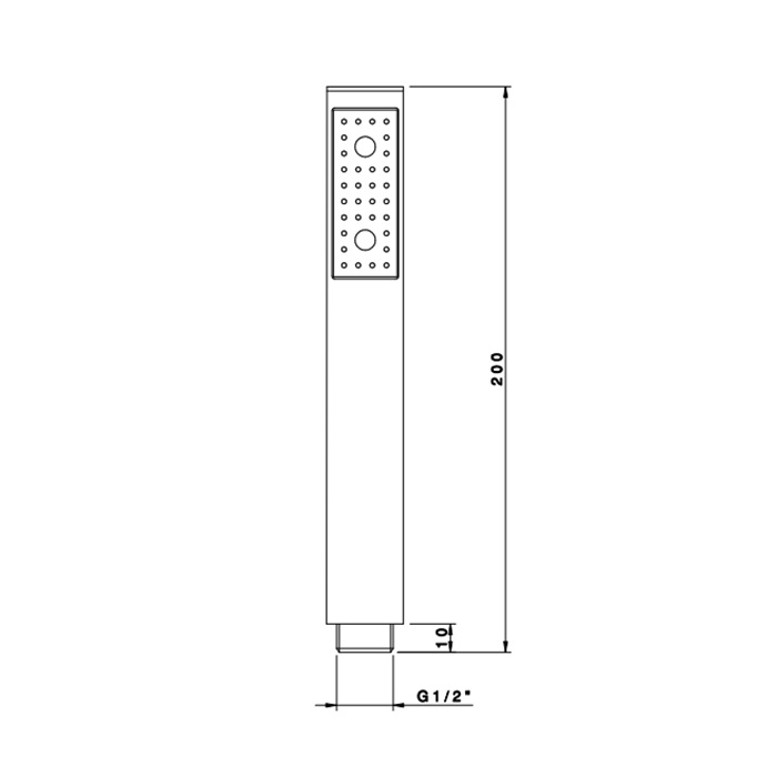 Nicolazzi Doccia C7139CR Ручной душ схема 2