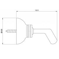 Nicolazzi Doccia C7125CR Держатель для ручного душа схема 2