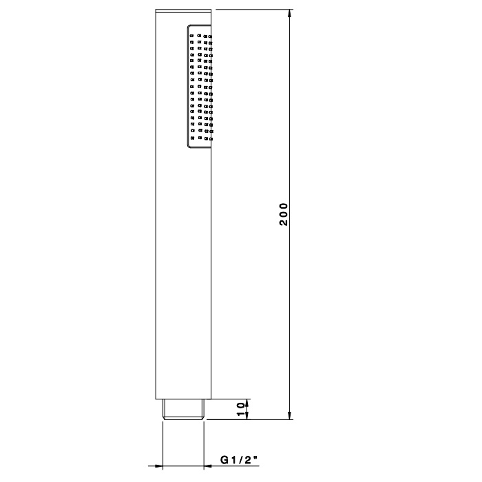 Nicolazzi Doccia C7135CR Ручной душ схема 2