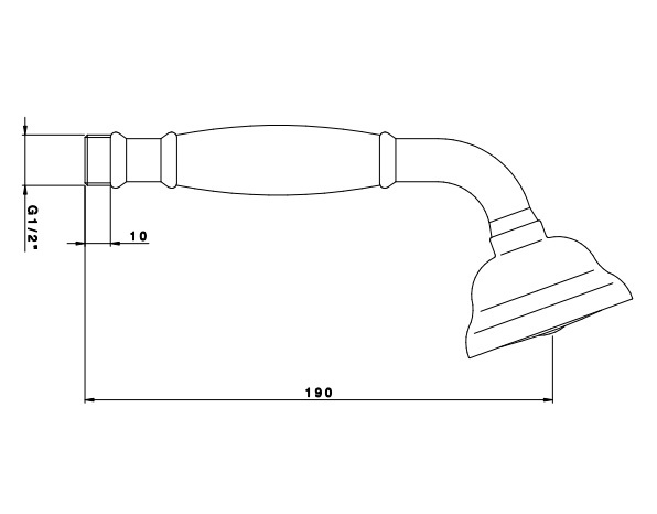 Nicolazzi Doccia C7104BZ Ручной душ схема 2