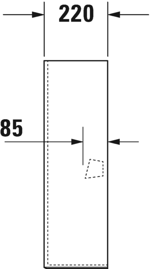 Пьедестал для раковины Duravit Darling New 0858240000 схема 6