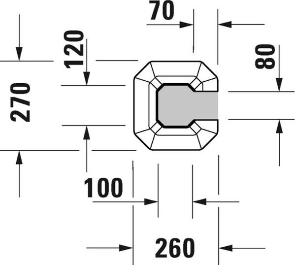 Пьедестал под раковину Duravit 1930 Series 0857910000 (085791 00 00) ФОТО