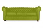 Трёхместный диван Честертон (Цвет обивки жёлтый/оливково-жёлтый)