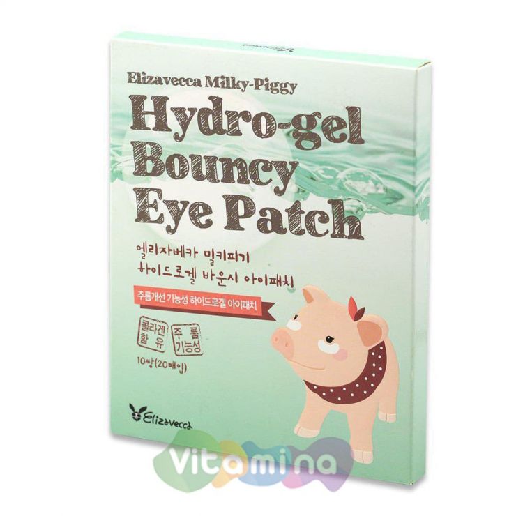 Elizavecca Набор гидрогелевых патчей для кожи вокруг глаз Milky Piggy Hydro-Gel Bouncy Eye Patch