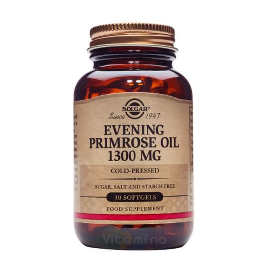 Солгар Масло примулы вечерней 1300 мг (30 капсул)