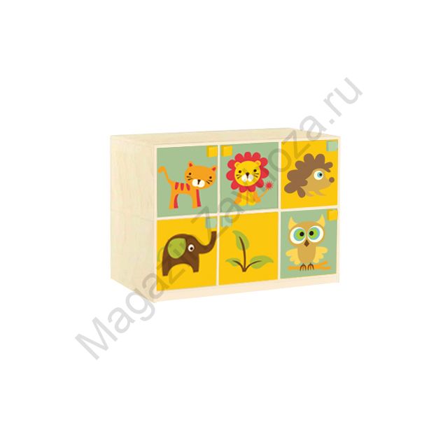 СТЕНКА ДЕТСКАЯ МОДЕЛЬ 5/7 С ДЕКОРАТИВНЫМИ НАКЛАДКАМИ