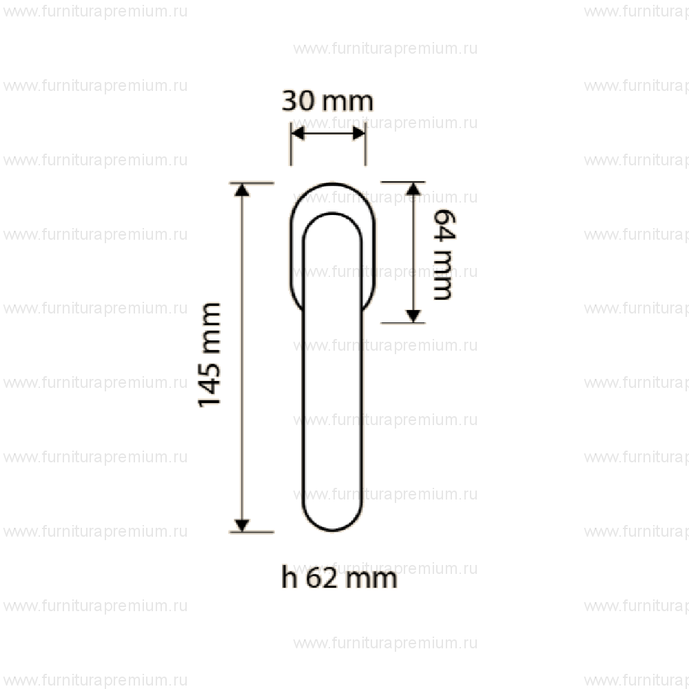 Оконная ручка Linea Cali Florenzia 1460 DK