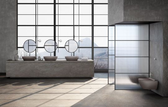 Унитаз подвесной GSI PURA 881616 Swirlflush, для крепежа FISR2, Bistro Opaco схема 2