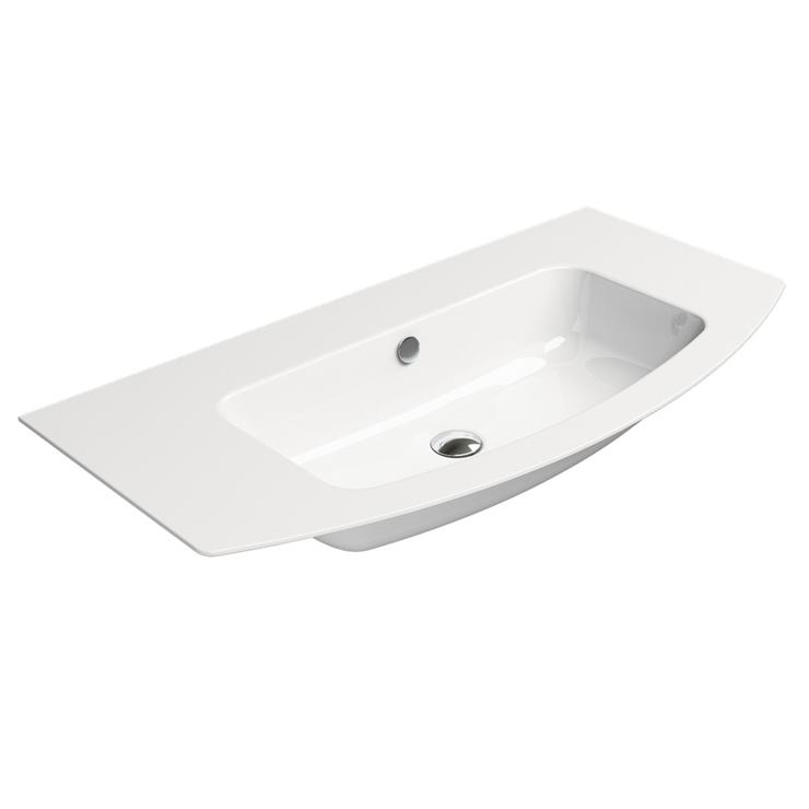 Изображение Раковина GSI Pura 8825 встраиваемая или подвесная 102х52