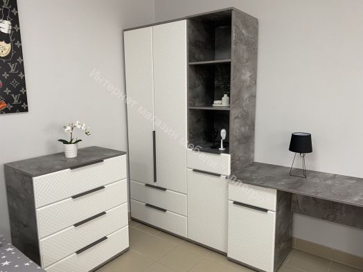 Пенал 1-ств. с ящиком и полками "Лео 2" 450