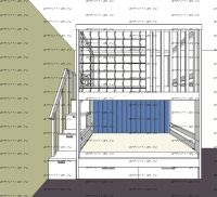 Кровать двухъярусная Домик Fairy Land Sky с мягкими панелями, Массив