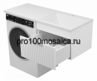 Тумба под раковину Brevita Enfida 60 под стиральную машину подвесная (белая)