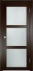 Межкомнатная Дверь Verda Баден 02 ДО Дуб Темный со Стеклом Сатинато 2000х600мм (Полотно+Коробка+5 Наличников) / Верда.