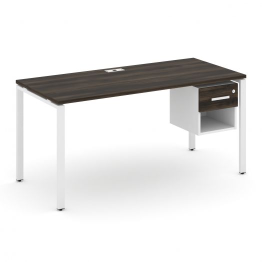 Concept Стол рабочий с подвесной тумбой 1 открытой нишей и одним ящ. CN.SP-120   1580х720х750