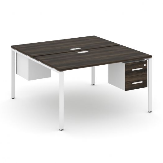 Concept Рабочая станция 2 сторонняя с подвесными тумбами на 2 места CN.DRS-115   1380х1480х750