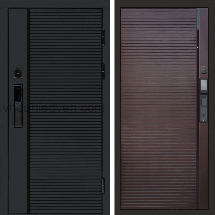 Входная дверь Termo-door BLACK LINE с электрозамком - Porte Шоколад