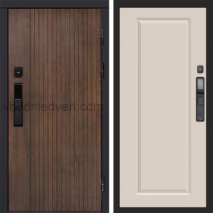 Входная дверь Termo-door ТВИСТ УЛЬТРА с электрозамком - Гранд Слоновая кость