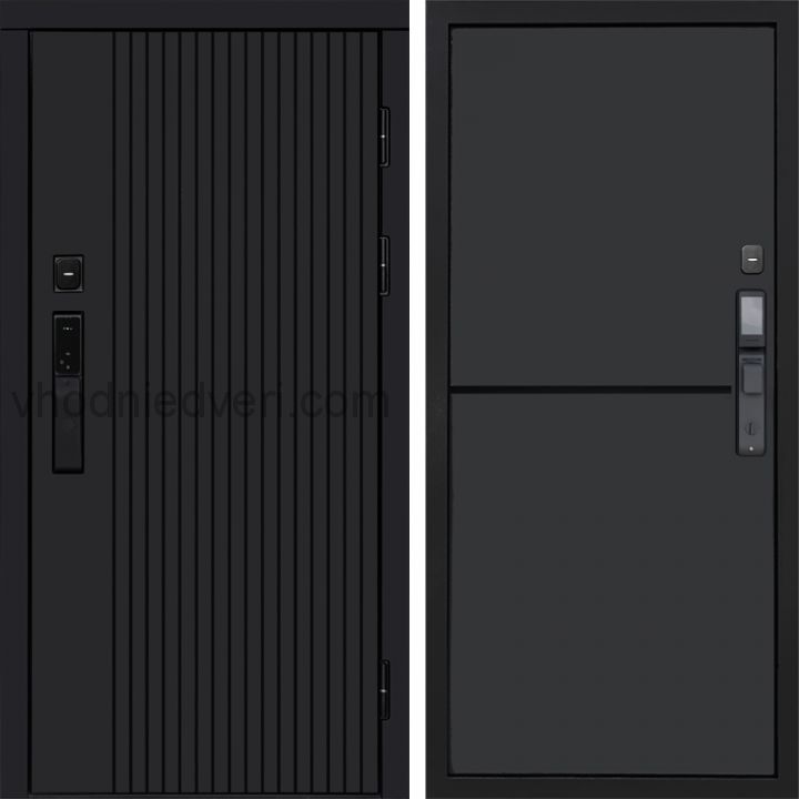Входная дверь Termo-door ТВИСТ BLACK с электрозамком - Нео Графит