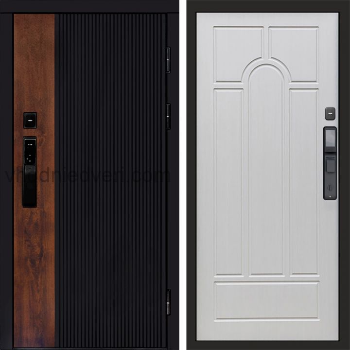 Входная дверь Termo-door ПРЕСТИЖ с электрозамком - Арка Лиственница